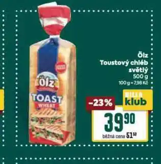 Billa Ölz toustový chléb světlý nabídka