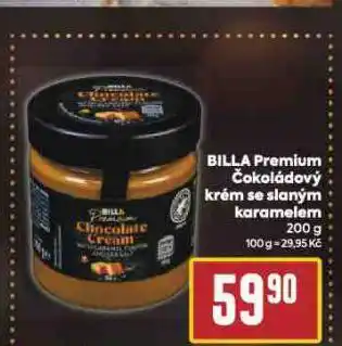 Billa Billa premium čokoládový krém se slaným karamelem nabídka