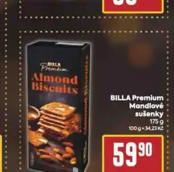 Billa Billa premium mandlové sušenky nabídka