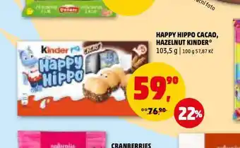 Penny Market Kinder happy hippo nabídka