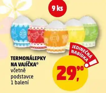 Penny Market Termonálepky na vajíčka nabídka