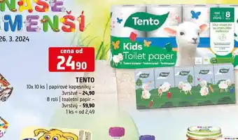 Terno Tento toaletní papír nabídka