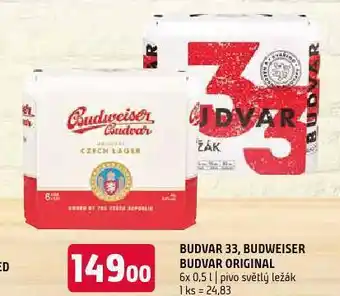 Terno Pivo budweiser budvar nabídka