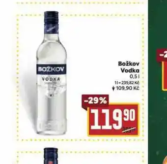 Billa Božkov vodka nabídka