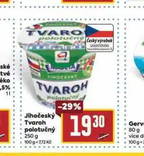 Billa Jihočeský tvaroh polotučný nabídka