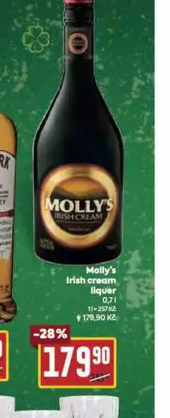 Billa Molly´s irish cream liquer nabídka