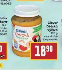 Billa Clever dětská výživa nabídka