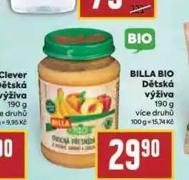Billa Billa bio dětská výživa nabídka
