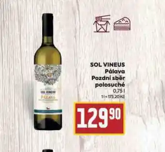 Billa Sol vineus pálava nabídka