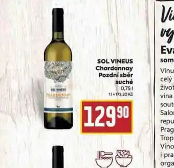Billa Sol vineus chardonnay nabídka