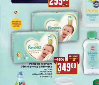 Billa Pampers dětské plenky nabídka
