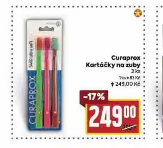 Billa Curaporx kartáčky na zuby nabídka