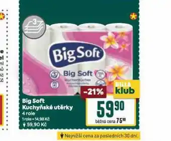 Billa Big soft kuchyňské utěrky nabídka