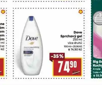 Billa Dove sprchový gel nabídka