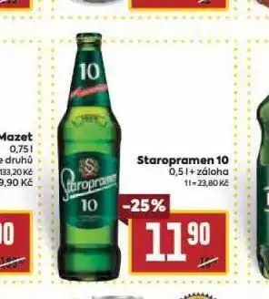 Billa Pivo staropramen 10 nabídka