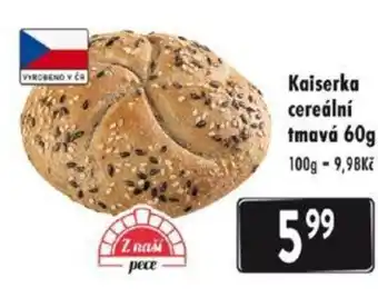 Qanto Kaiserka cereální tmavá 60g nabídka