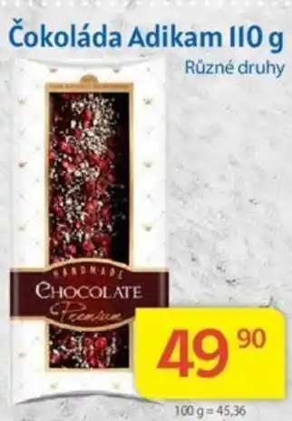 Kubík potraviny Čokoláda Adikam 110 g nabídka