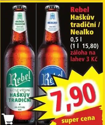 Norma Rebel Haškův tradiční / Nealko 0.5L nabídka
