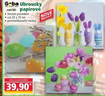 Norma Ubrousky papírové nabídka