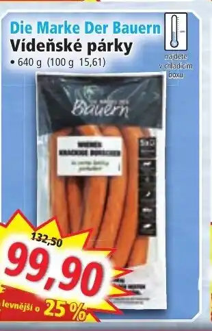 Norma Die Marke Der Bauern Vídeňské párky nabídka