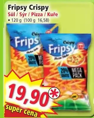 Norma Fripsy Crispy Sůl / Sýr/Pizza / Kuře nabídka