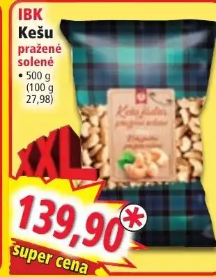 Norma IBK Kešu pražené solené nabídka