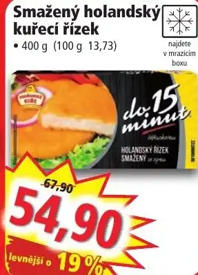 Norma Smažený holandský kuřecí řízek nabídka