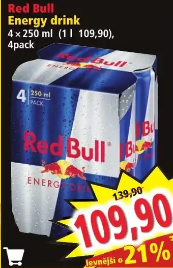 Norma Red Bull Energy drink nabídka