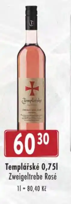 Astur&Qanto Templářské 0,75L Zweigeltrebe Rosé nabídka