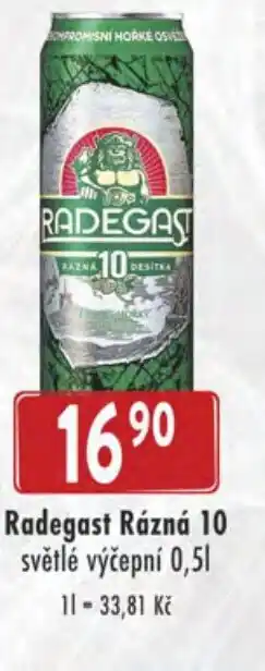 Astur&Qanto Radegast Rázná 10 světlé výčepní 0,5L nabídka