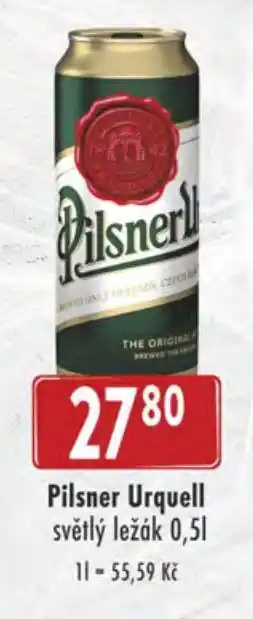 Astur&Qanto Pilsner Urquell světlý ležák 0,5L nabídka