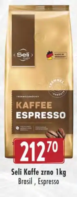 Seli Kaffe zrno 1kg Brasil, Espresso