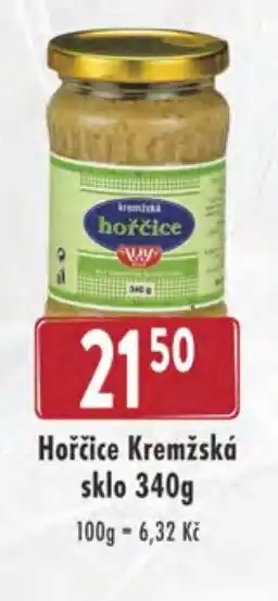 Hořčice Kremžská sklo 340g