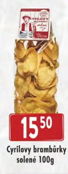Astur&Qanto Cyrilovy brambůrky solené 100g nabídka
