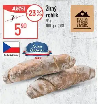 Globus Žitný rohlík nabídka