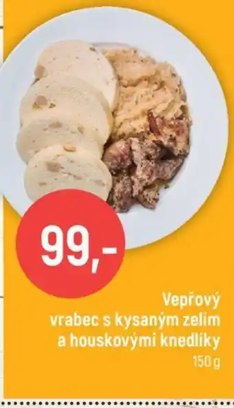 Globus Vepřový vrabec s kysaným zelím a houskovými knedlíky nabídka