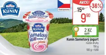 Globus Kunín Sametový jogurt nabídka