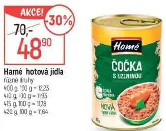Globus Hamé hotová jídla nabídka