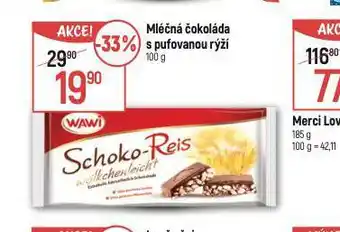 Globus Mléčná čokoláda s pufovanou rýží nabídka