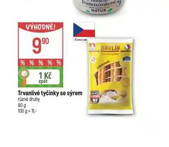 Globus Trvanlivé tyčinky se sýrem nabídka