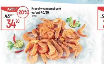 Globus Krevety vannamei celé vařené 40/60 nabídka