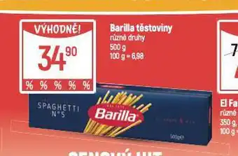Globus Barilla těstoviny nabídka