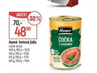 Globus Hamé hotové jídlo nabídka