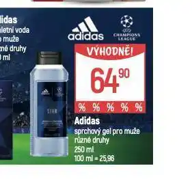 Globus Adidas sprchový gel nabídka