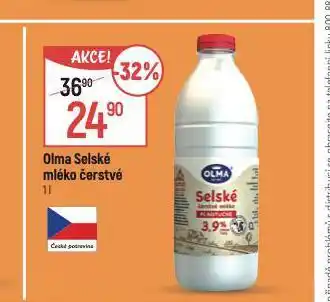 Globus Olma selské mléko čerstvé nabídka