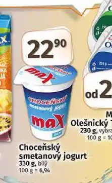 Coop Choceňský smetanový jogurt nabídka