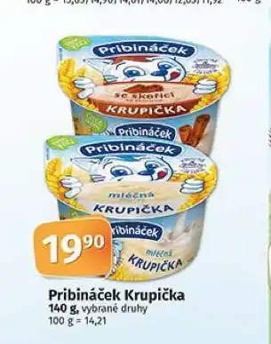 Coop Pribináček krupička nabídka