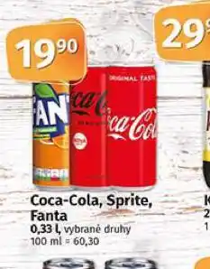 Coop Coca cola, sprite, fanta nabídka