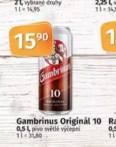 Coop Pivo gambrinus originál nabídka