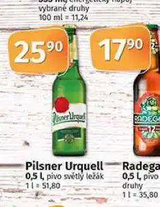 Coop Pivo pilsner urquell nabídka